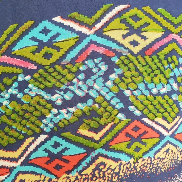 100% Silk Snakeskin Boho Top Sz S -EUC! By Tolani - Picture 8 of 11